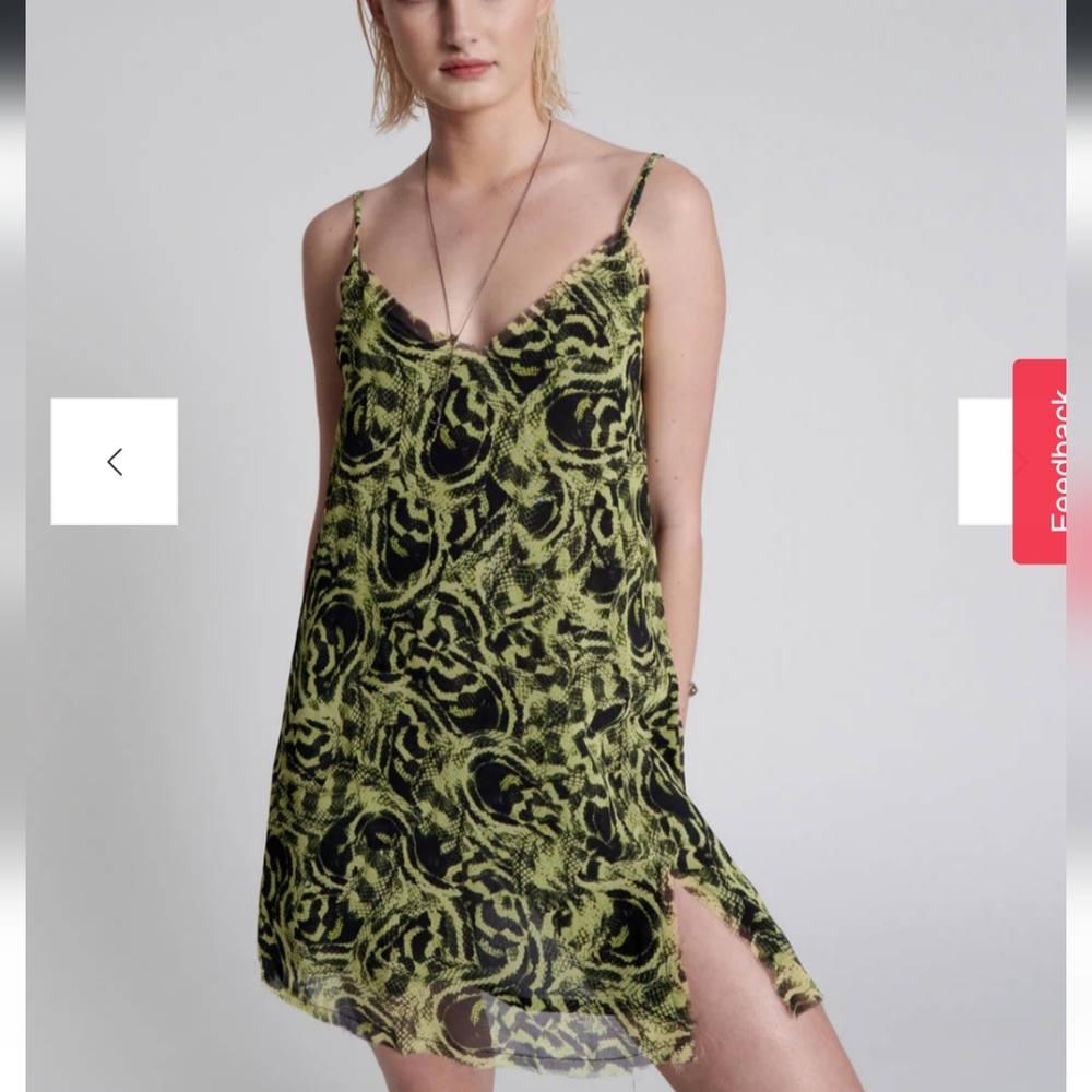Like New One Teaspoon Mysterious Snake Eye Slip Dress Size M